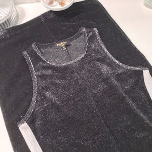 Juicy Couture Black Lurex Midi Dress Sz.S EUC!